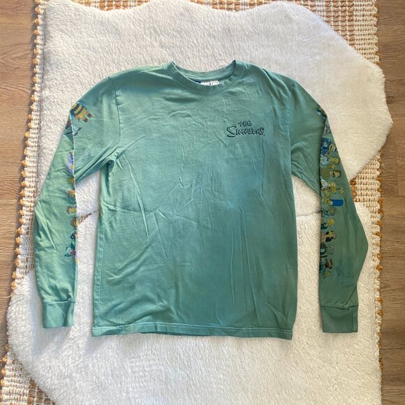 Simpsons x H&M Long Sleeve T-Shirt – Characters on Both Sleeves – Size Small - Picture 12 of 13